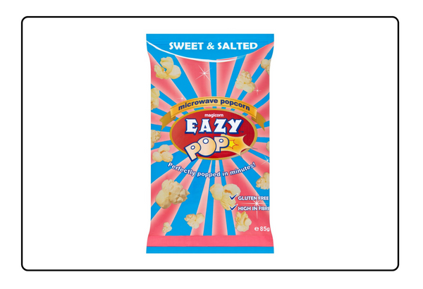 Eazypop Microwave Popcorn Sweet & Salt Flavour 100g x 16 Pack