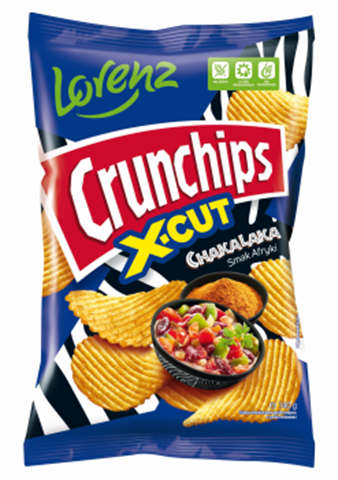 Lorenz Crunch-Chips X-Cut Chakalaka 140g X 8