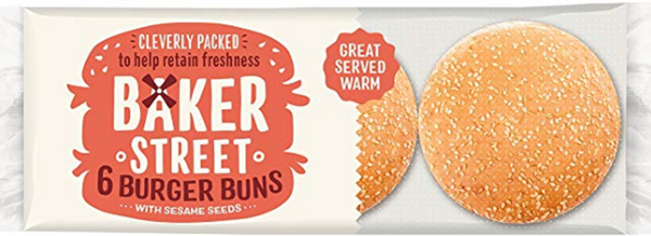 Baker Street 6 Small Sesame Buns 8 pack