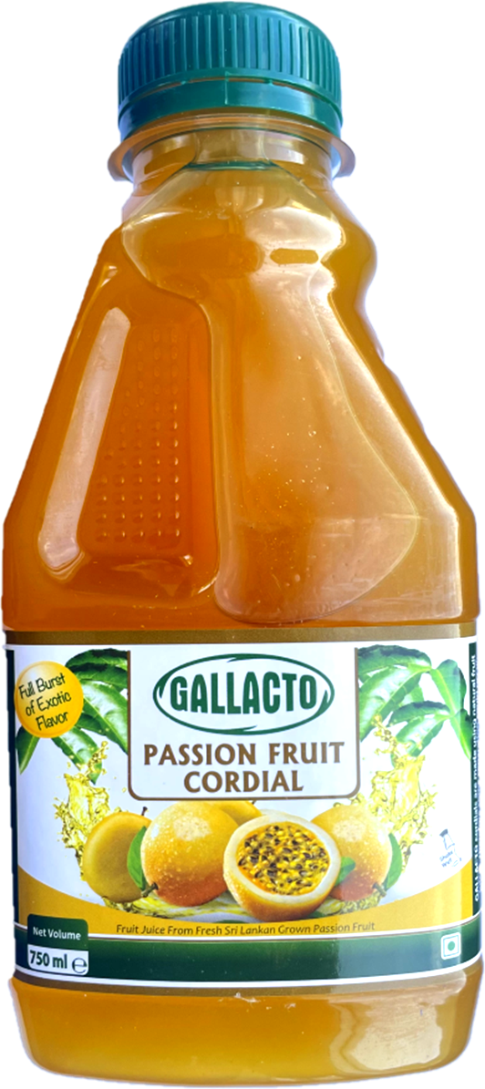 Gallacto Passion Fruit Cordial 750ml X 6