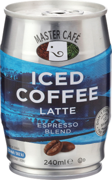 Master Café Iced Coffee Vanilla/Latte 12 x 240ml