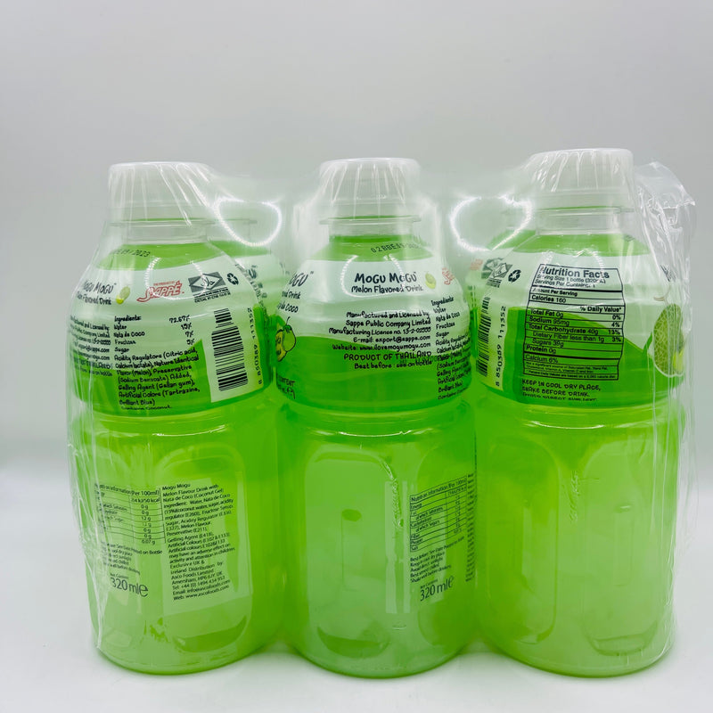 Mogu Mogu Melon flavoured Drink 320ml x 24 Bottles